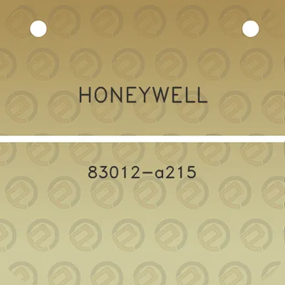 honeywell-83012-a215