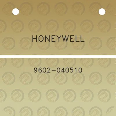 honeywell-9602-040510