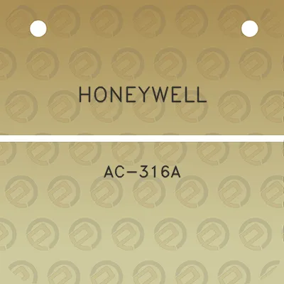 honeywell-ac-316a