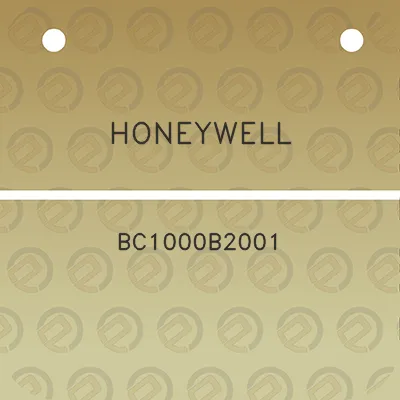 honeywell-bc1000b2001