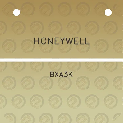 honeywell-bxa3k