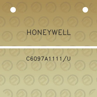 honeywell-c6097a1111u