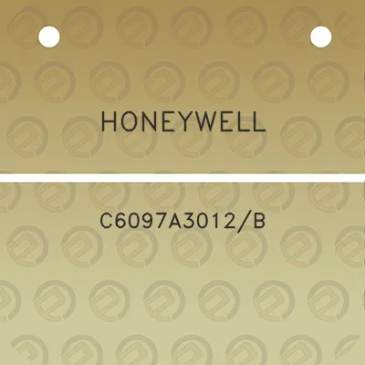 honeywell-c6097a3012b