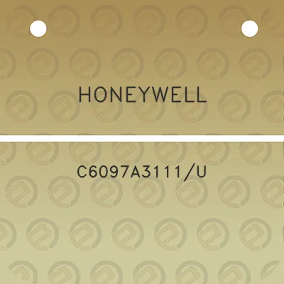 honeywell-c6097a3111u