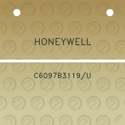 honeywell-c6097b3119u