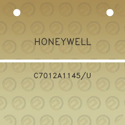 honeywell-c7012a1145u