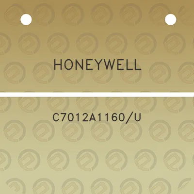 honeywell-c7012a1160u