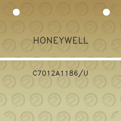 honeywell-c7012a1186u