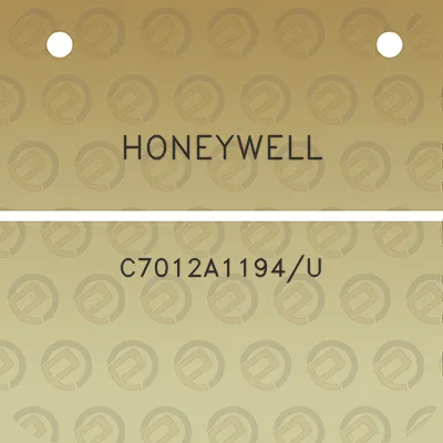 honeywell-c7012a1194u