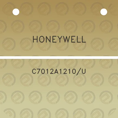 honeywell-c7012a1210u