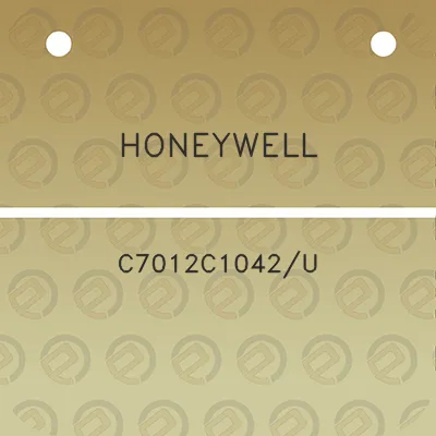 honeywell-c7012c1042u