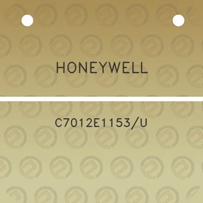 honeywell-c7012e1153u