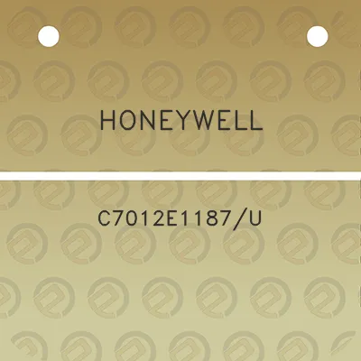 honeywell-c7012e1187u