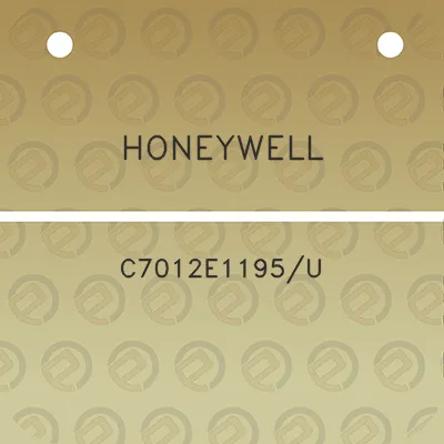 honeywell-c7012e1195u