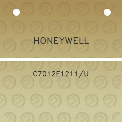 honeywell-c7012e1211u