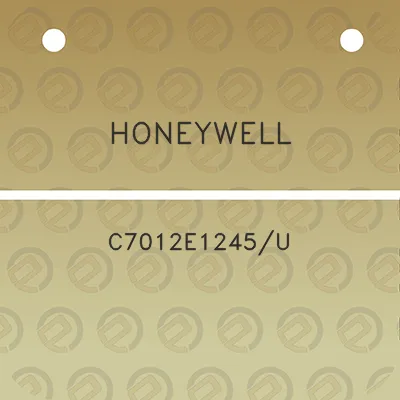 honeywell-c7012e1245u