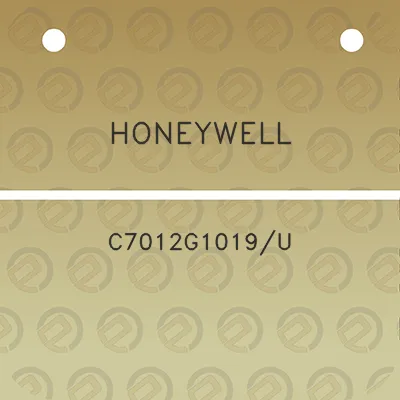 honeywell-c7012g1019u