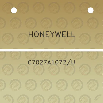 honeywell-c7027a1072u