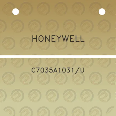 honeywell-c7035a1031u