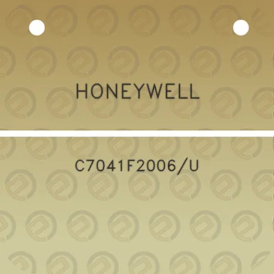 honeywell-c7041f2006u