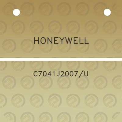 honeywell-c7041j2007u