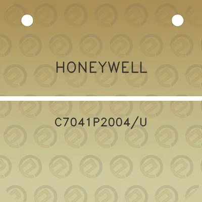 honeywell-c7041p2004u