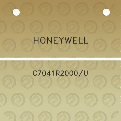 honeywell-c7041r2000u