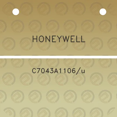 honeywell-c7043a1106u