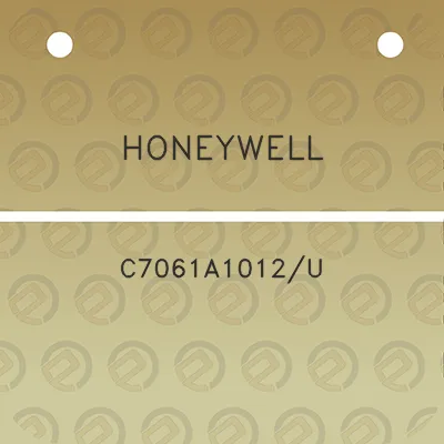 honeywell-c7061a1012u