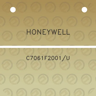 honeywell-c7061f2001u