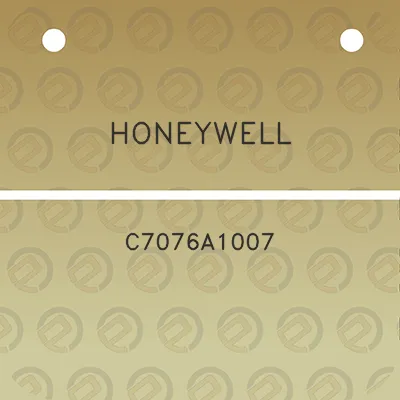 honeywell-c7076a1007