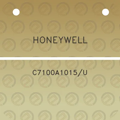 honeywell-c7100a1015u