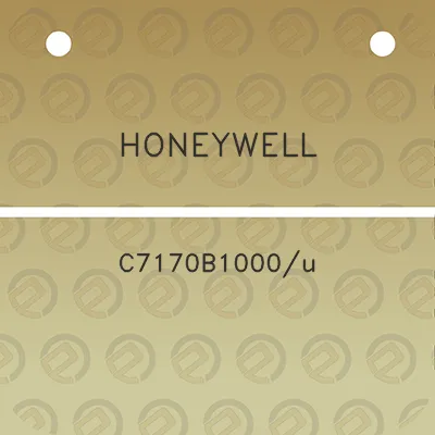 honeywell-c7170b1000u