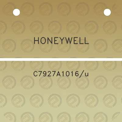 honeywell-c7927a1016u