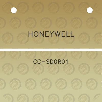 honeywell-cc-sd0r01