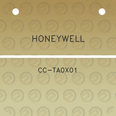 honeywell-cc-ta0x01