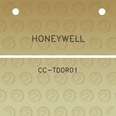 honeywell-cc-td0r01