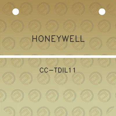 honeywell-cc-tdil11