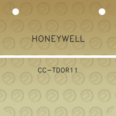 honeywell-cc-tdor11