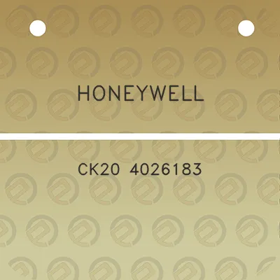 honeywell-ck20-4026183