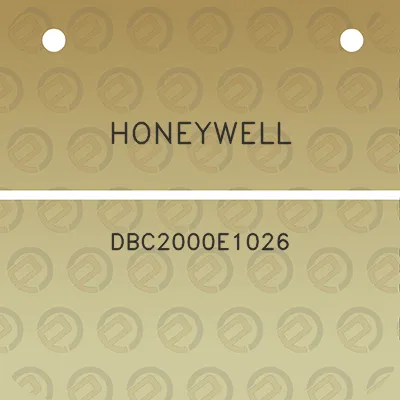 honeywell-dbc2000e1026