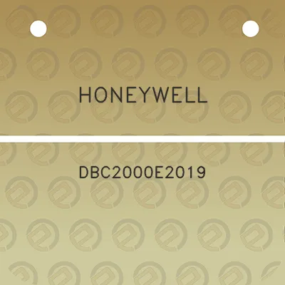 honeywell-dbc2000e2019