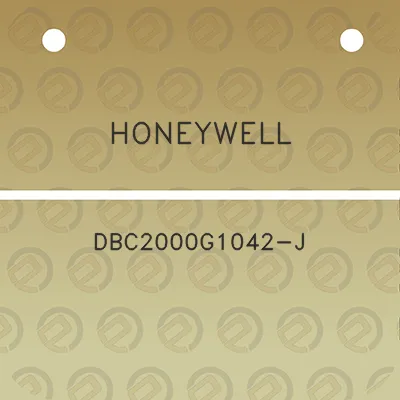 honeywell-dbc2000g1042-j