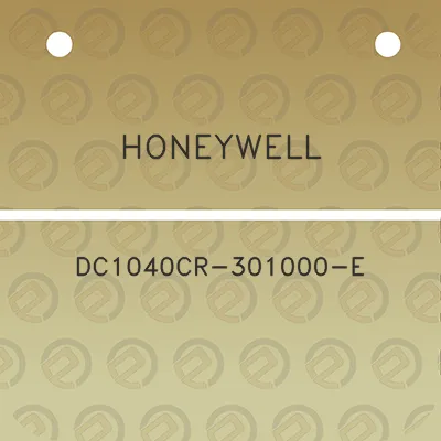 honeywell-dc1040cr-301000-e