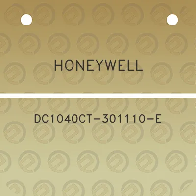 honeywell-dc1040ct-301110-e