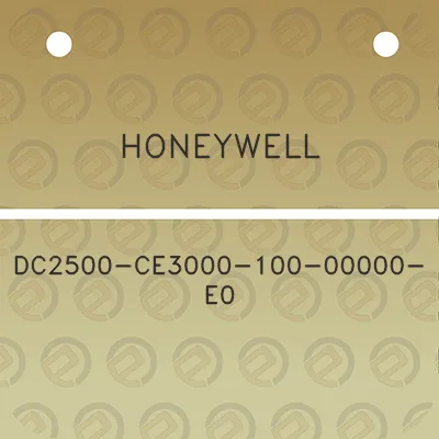 honeywell-dc2500-ce3000-100-00000-e0