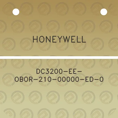 honeywell-dc3200-ee-obor-210-00000-ed-0