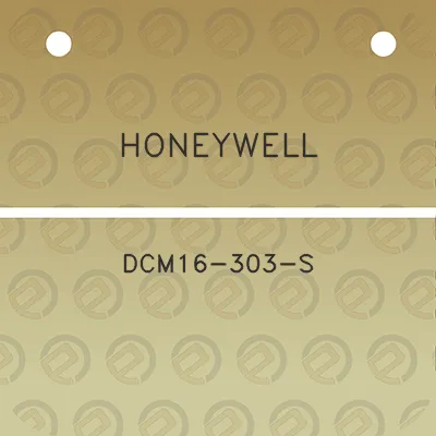 honeywell-dcm16-303-s