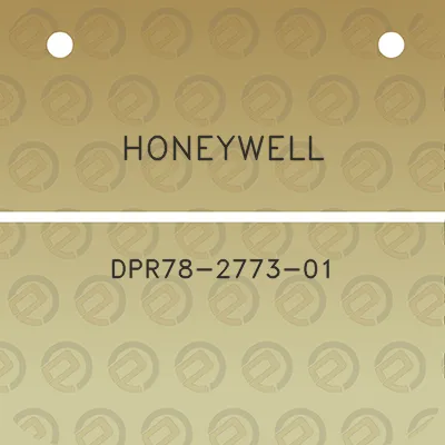 honeywell-dpr78-2773-01