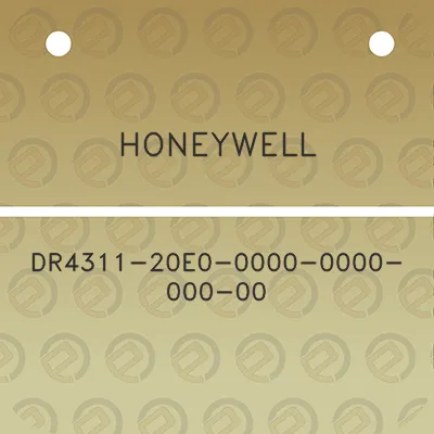 honeywell-dr4311-20e0-0000-0000-000-00